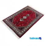Abadeh Handwoven Rug Red Traditional Design pattern and color tone (Top view)