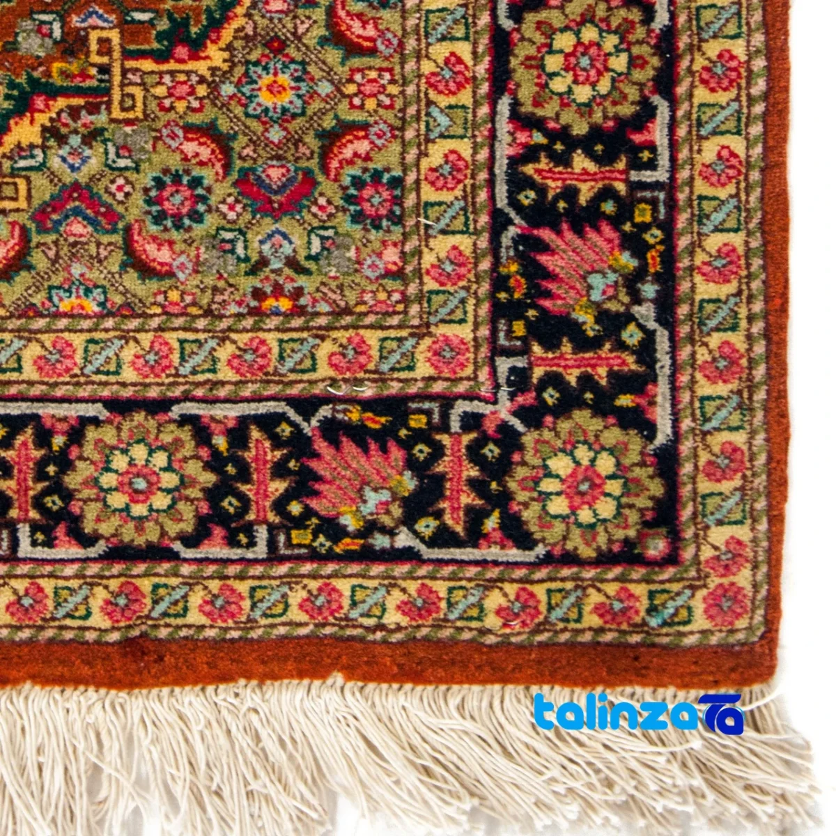 Si Persia Handwoven Rug Elegant Design 89x58x1 cm pattern and color tone (Top view)