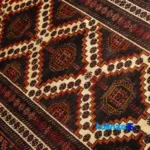 Full spread of Baloch Handwoven Rug Model 20.23.1348 Cream overall design layout