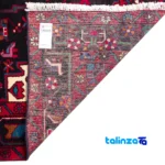 Si Persia Handwoven Rug Elegant Navy Design - Top view showing pattern and color tone