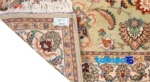 C Persia Handwoven Rug Rectangular Green Design - Full spread showing overall layout