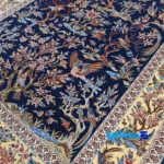 Haj Bagheri Handwoven Carpet Elegant Design - Full spread showing overall layout
