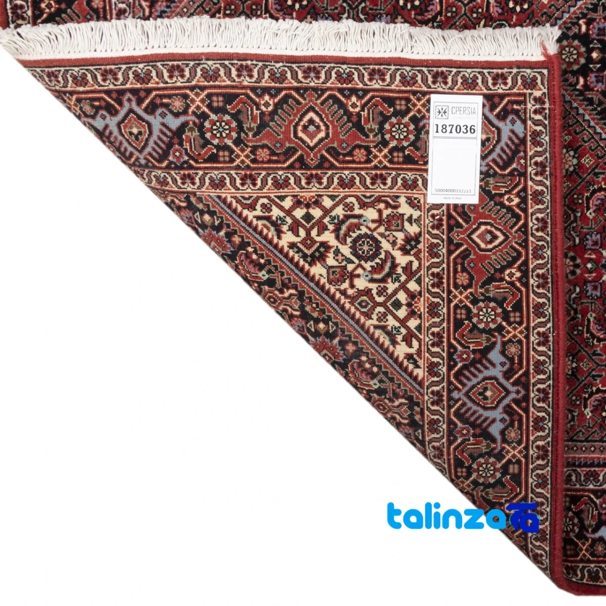 Cypress Persian Handwoven Rug Red overall design layout (Full spread)
