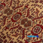 Handwoven Persian Rug Baloch Design Natural Dye Cream - Full spread showing overall layout