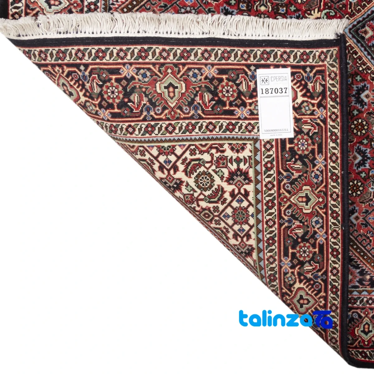Cypress Persian Handwoven Rug Red pattern and color tone (Top view)
