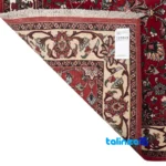 Persia Handwoven Carpet Stunning Red Design pattern and color tone (Top view)