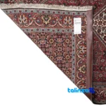 Cypressia Handwoven Rug Red - Full spread showing overall design layout