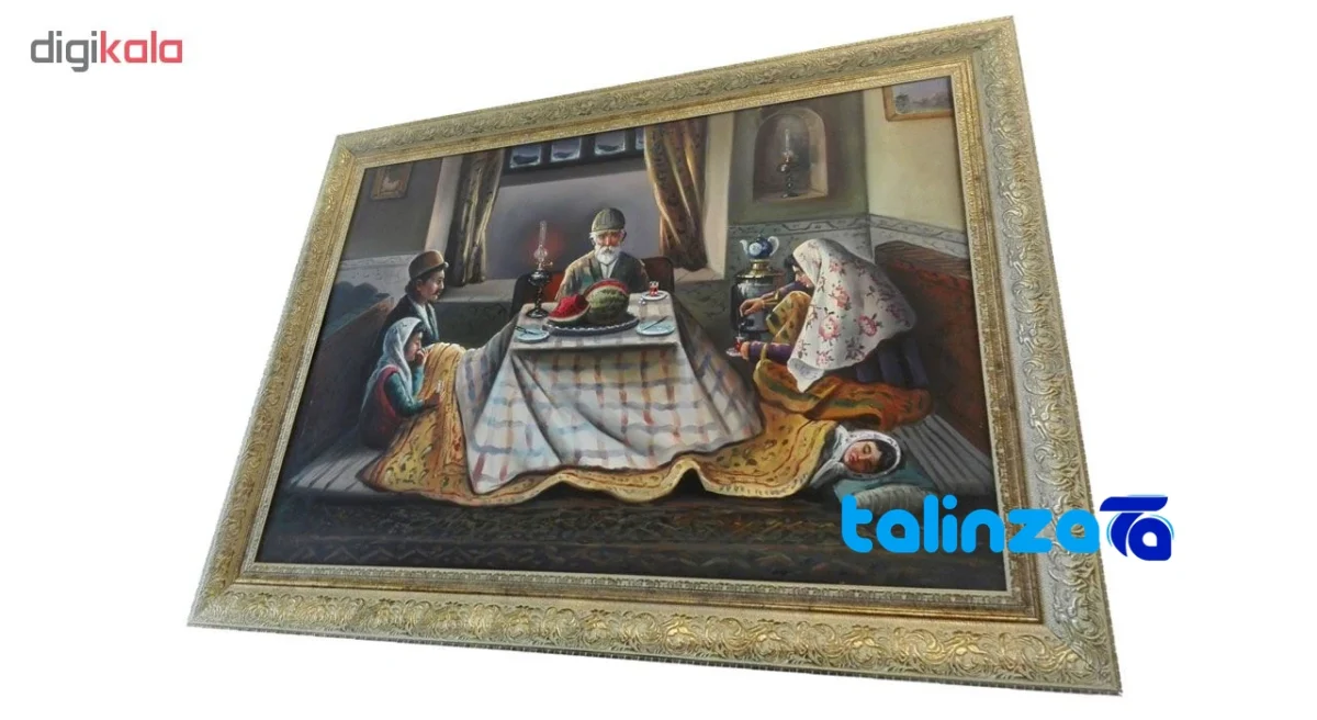 Oil Painting Yalda Night Canvas 5000 grams - Front view showing design and key details