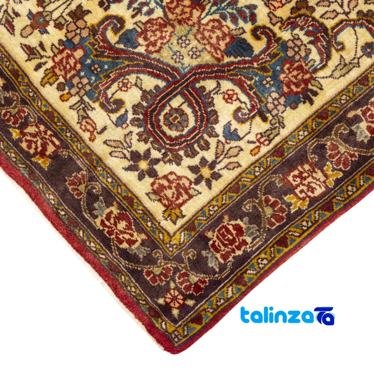 Bijar Handwoven Rug Unique Design - Top view showing pattern and color tone