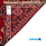 Si Persia Handwoven Rug Red - Top view showing pattern and color tone