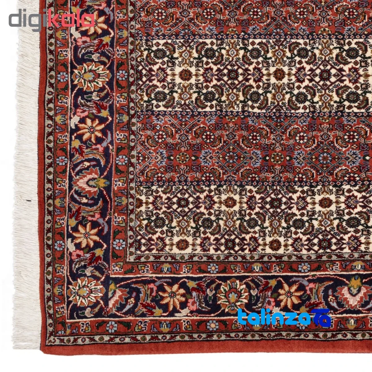 C Persia Handwoven Rug - Colorful Fish Design - Top view showing pattern and color tone