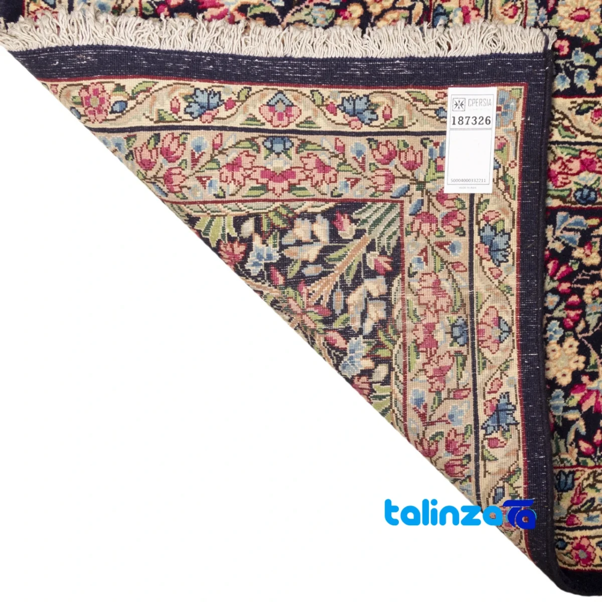Top view of C Persia Handwoven Rug Elegant Design pattern and color tone