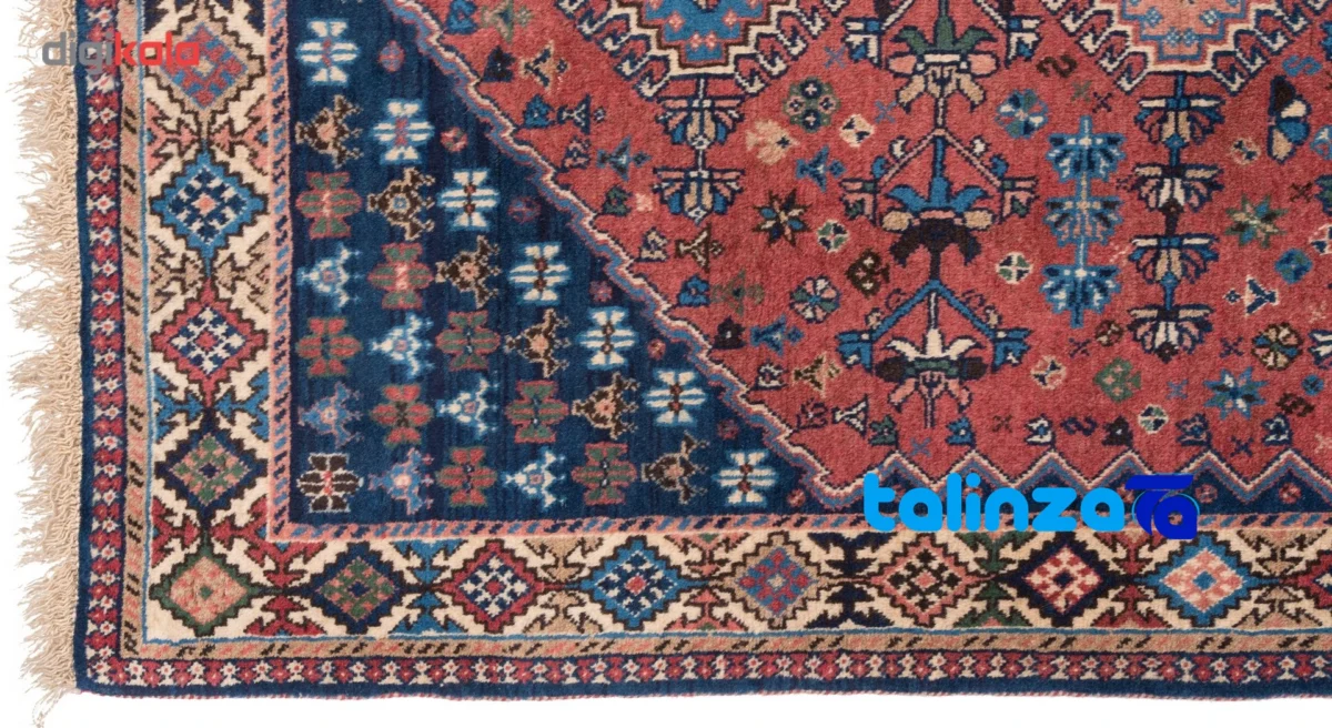 Full spread of Cypress Handwoven Rug Red Design overall layout