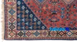 Full spread of Cypress Handwoven Rug Red Design overall layout