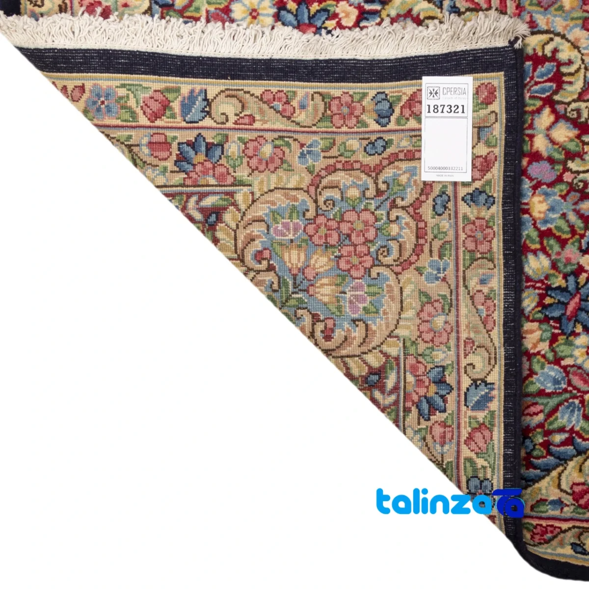 C Persia Handwoven Rug 11m2 Elegant Design 385x290x1 cm - Top view showing pattern and color tone
