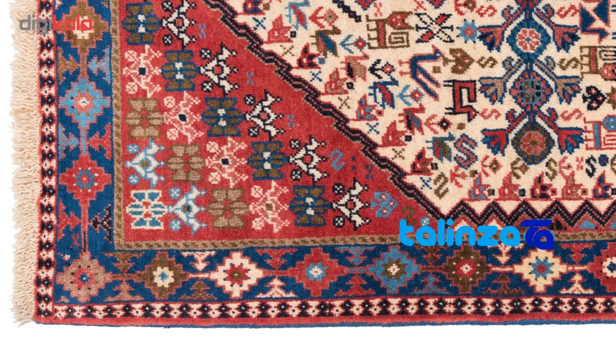 Cypress Persian Handwoven Rug - Elegant Cream Design - Top view showing pattern and color tone
