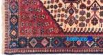Top view of C Persia Handwoven Carpet - Elegant Cream Design pattern and color tone