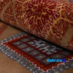 Full spread of Yelmeh Handcrafted Rug Cream Geometric Design overall layout