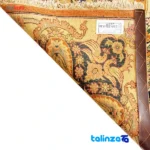 Top view of Handwoven Carpet Red Floral Design pattern and color tone