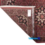 Persia Handwoven Carpet Red Luxurious Design pattern and color tone (Top view)