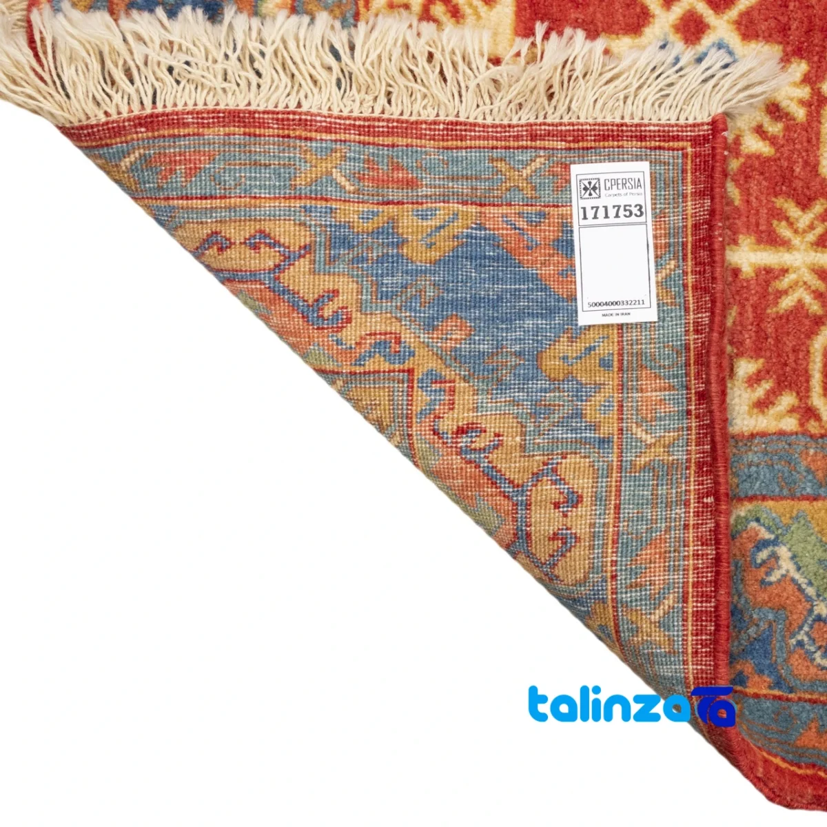 Top view of Si Persia Handwoven Rug Luxurious Red pattern and color tone