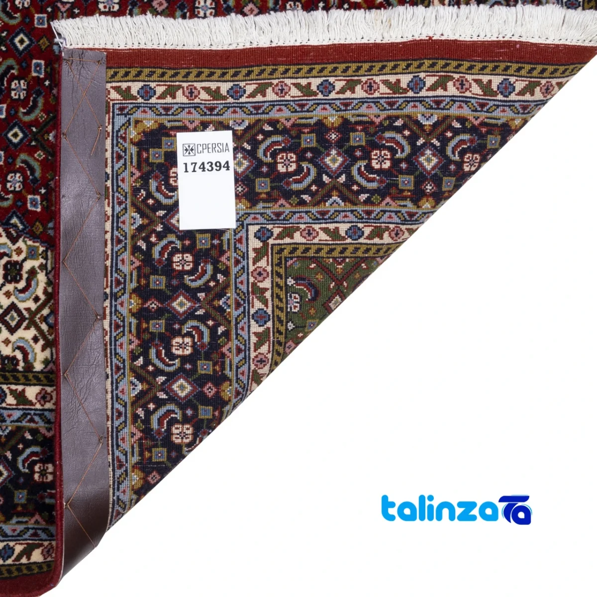 Persia Handwoven Carpet Luxurious Red Design - Top view showing pattern and color tone