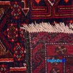 Baloch Handwoven Area Rug - Traditional Natural Dye pattern and color tone (Top view)