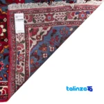 Si Persia Handwoven Runner Rug Elegant Blue - Full spread showing overall design layout