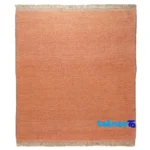 Top view of Moroccan Handwoven Carpet Peach pattern and color tone