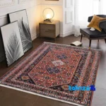 Top view of Iliati Handwoven Carpet 6 Meters pattern and color tone