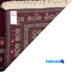 Persia Handwoven Carpet Navy Blue - Top view showing pattern and color tone