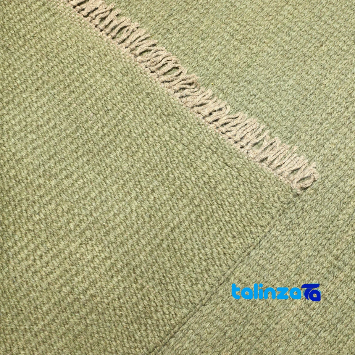 Full spread of Moroccan Handwoven Rug Green overall design layout