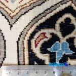 Top view of Nain Handmade Round Rug Colorful Design pattern and color tone