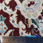 Nain Handwoven Carpet Red Floral Design overall layout (Full spread)