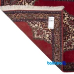 Top view of Cypress Persian Handwoven Rug Red pattern and color tone