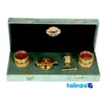 Front view of Royal Pichak Aliseh Saffron Gift Set grade and packaging