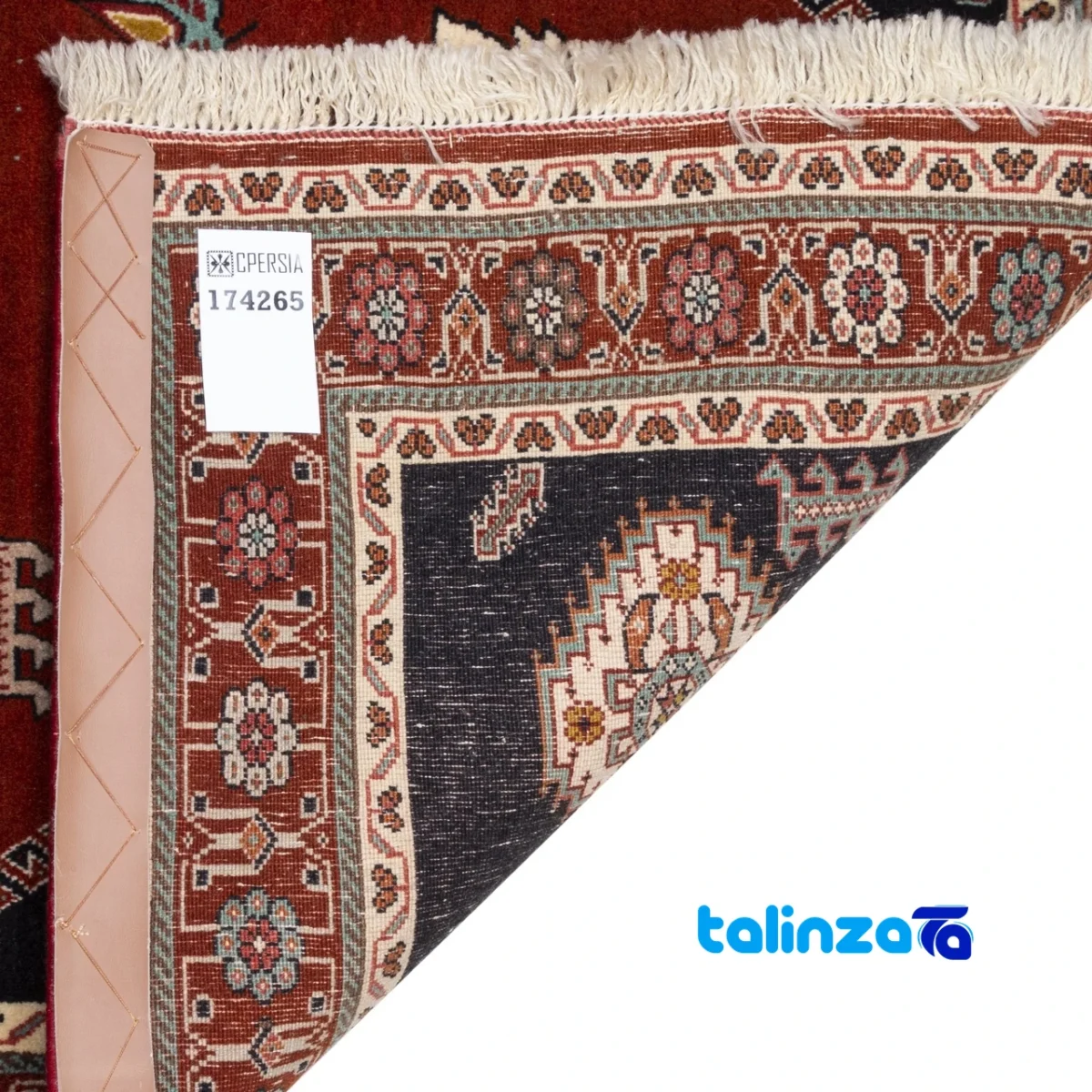 Persia Handwoven Rug Luxurious Red Design - Full spread showing overall layout