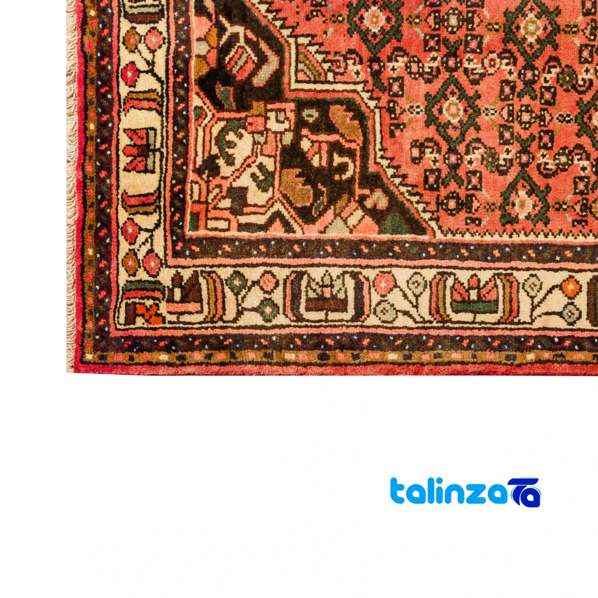 Hamadan Handwoven Carpet Elegant Design overall layout (Full spread)