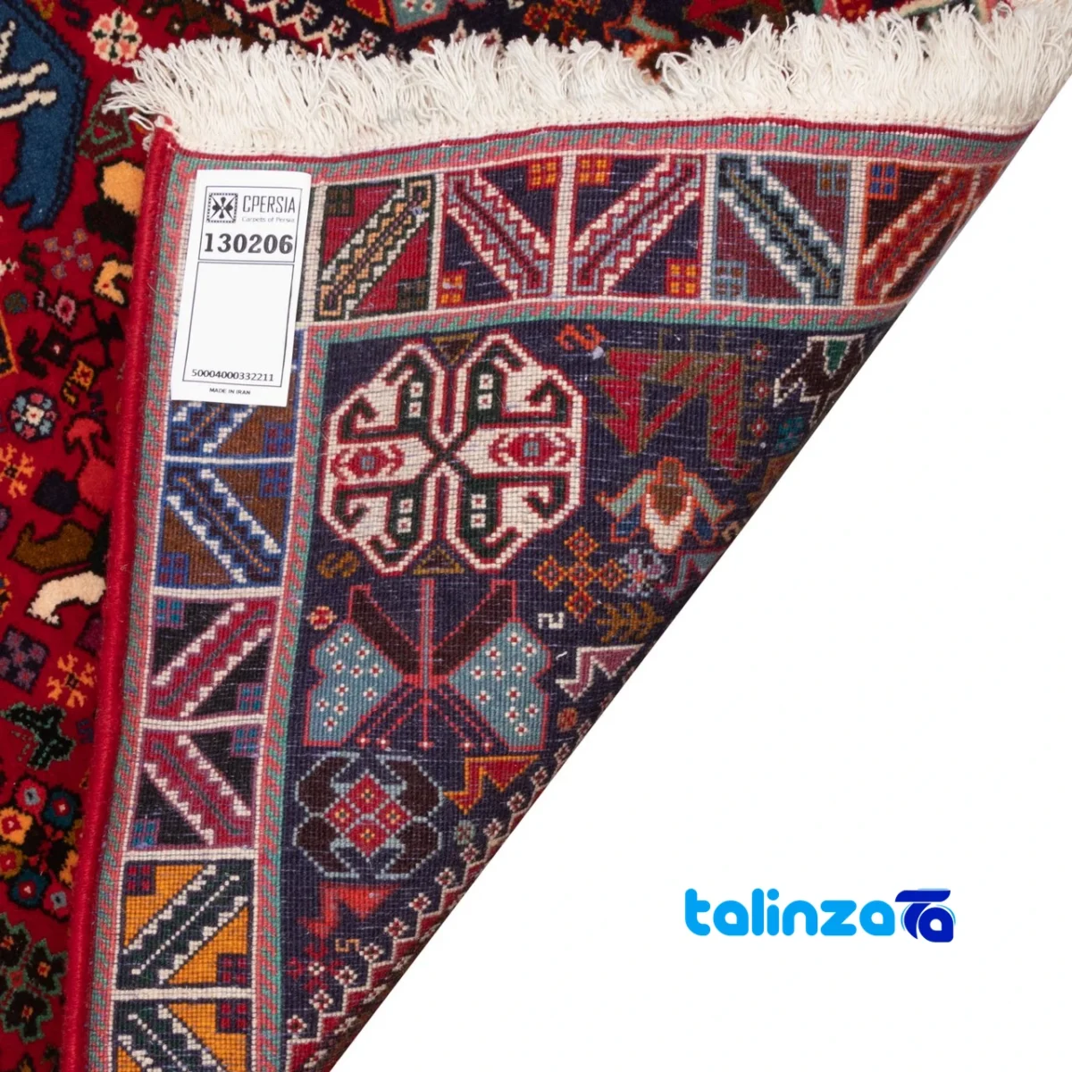 Si Persia Handwoven Runner Rug Luxurious Red pattern and color tone (Top view)