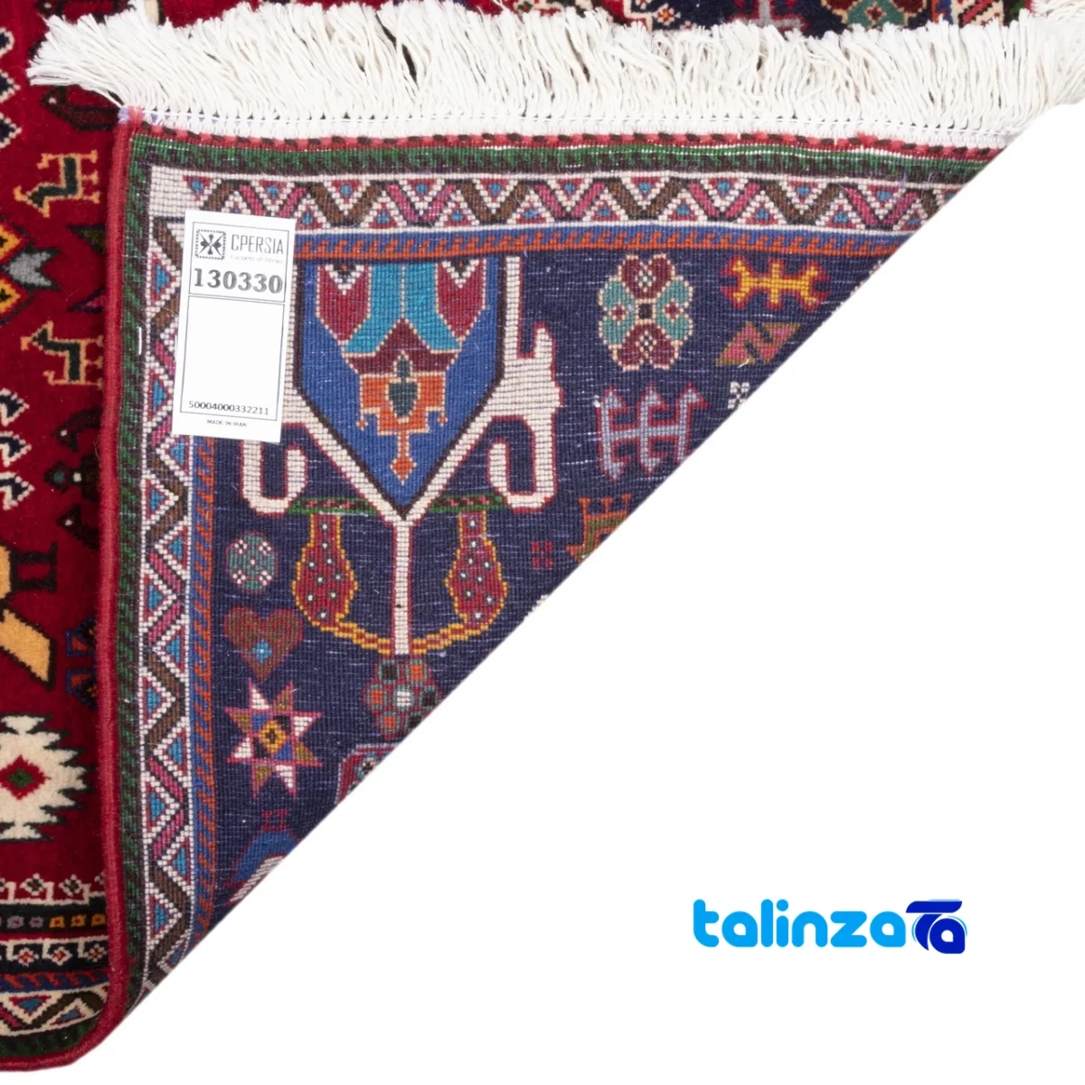 Top view of Persia Handwoven Carpet Stylish Design Hand wash pattern and color tone