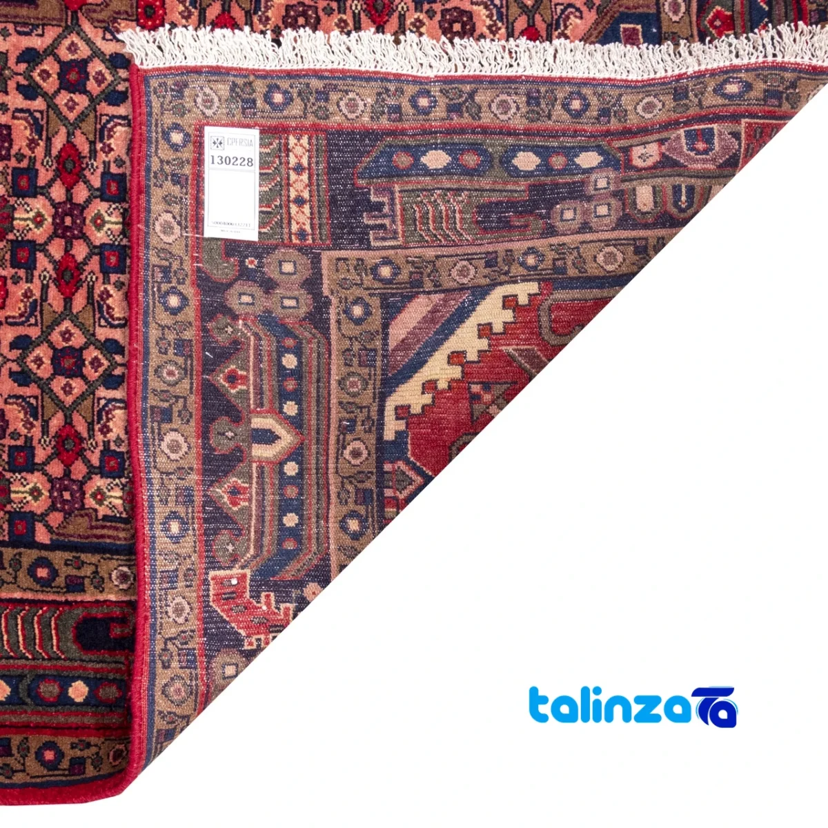 C Persia Handwoven Rug Elegant Peach Design Handwash only pattern and color tone (Top view)