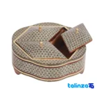 Ferooz Gift Set - Elegant Wooden and Fabric Design key details (Front view)