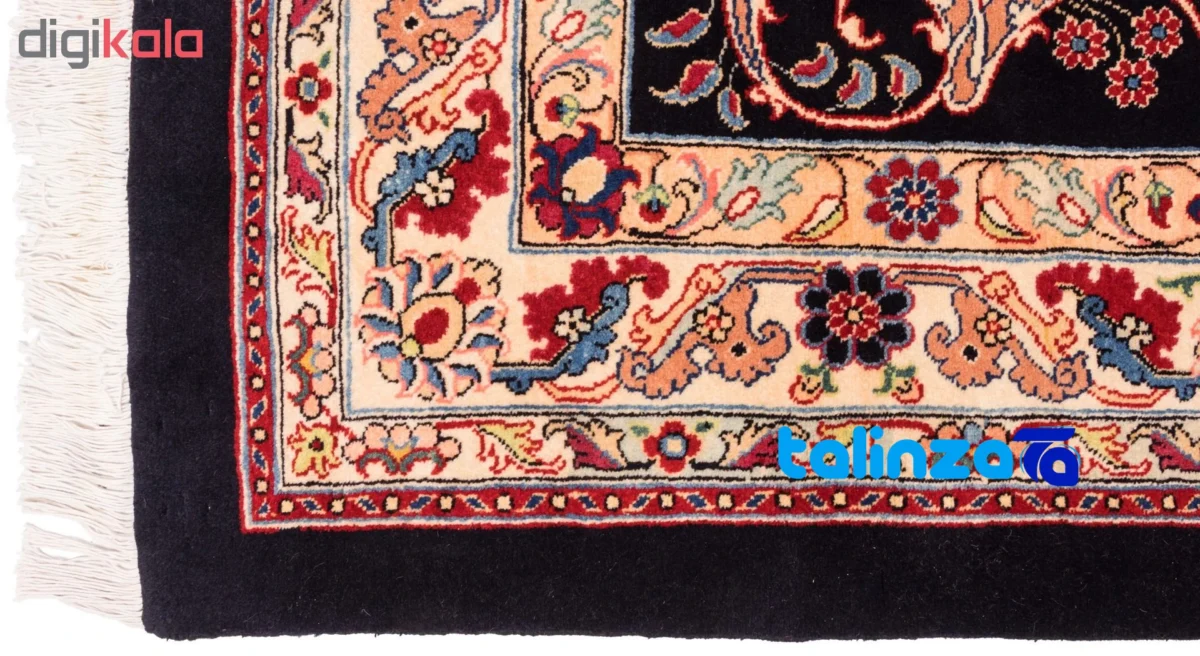 C Persia Handwoven Rug Floral Design Navy overall layout (Full spread)
