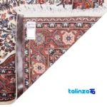 Full spread of C Persia Handwoven Area Rug Elegant Cream Design overall layout