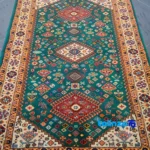 Handwoven Qashqai 1. Rug - Traditional Design pattern and color tone (Top view)