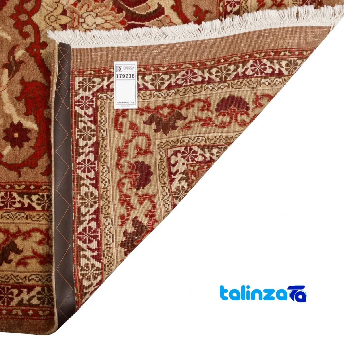 C Persia Handwoven Rug Model 179738 Brown - Full spread showing overall design layout