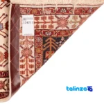 Full spread of Caspian Handwoven Runner Rug Cream Design overall layout