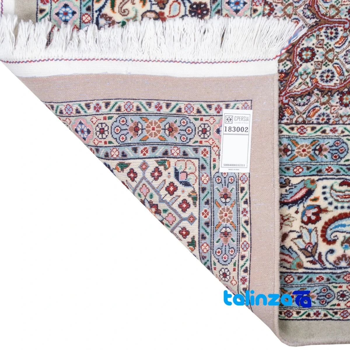 C Persia Handwoven Rug Unique Design pattern and color tone (Top view)