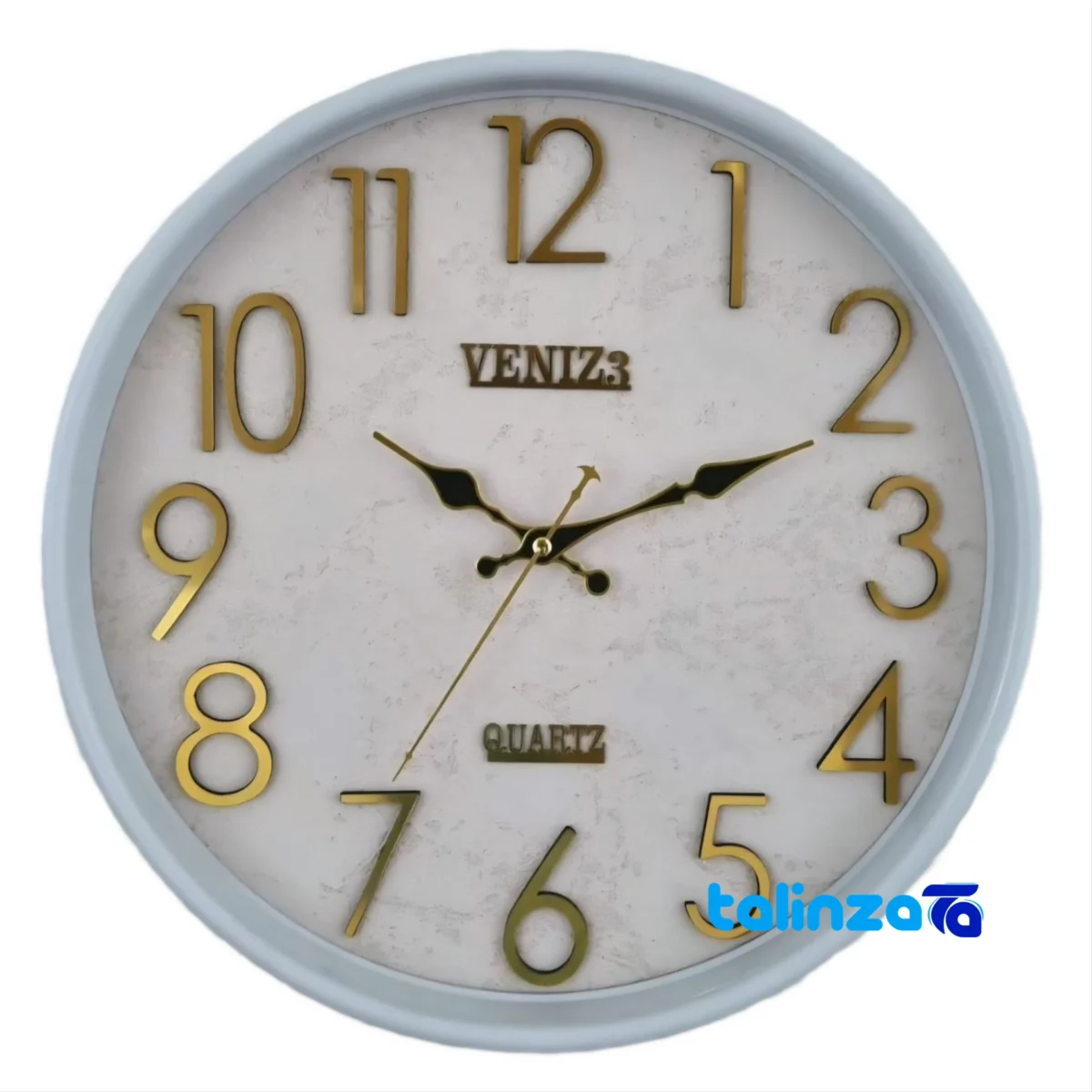 Venice Quartz Wall Clock number display clarity (Face view)