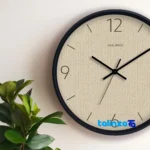 Front view of Sal Birds Modern Wall Clock CW-560 Quartz dial layout and markers